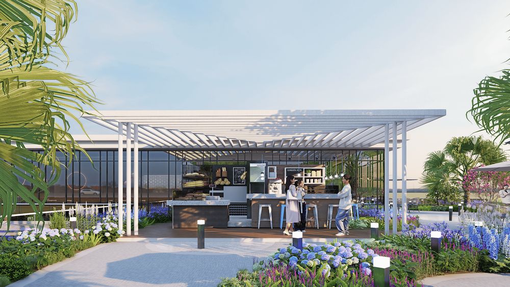 Tiện ích Sky Garden nội khu tại Chung cư Luxora Vĩnh Yên