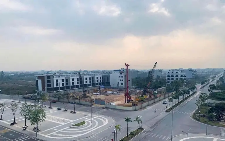 Hình ảnh cập nhật tiến độ thi công Chung cư Luxora Vĩnh Yên T8.2025